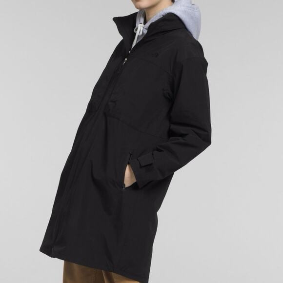 The North Face Trench Coat Size Large Womens TNF Black M66 Tech Full Zip - Picture 14 of 14